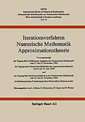 Zdjęcie produktu dla Iterationsverfahren Numerische Mathematik Approximationstheorie