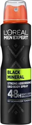 Produktbild von L'Oreal Men, Black Mineral, Deodorant, 150 ml