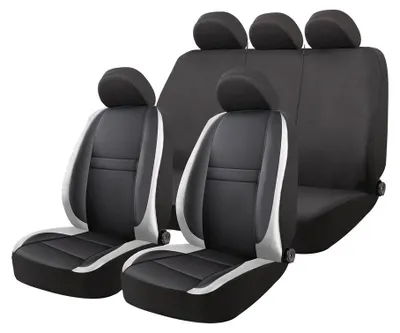 Produktbild von AMiO Auto Sitzschonbezug Sitzbezüge Set Universal Schwarz Grau