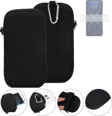 Produktbild von K-S-Trade Neopren-Hülle Handyhülle kompatibel mit Xiaomi Black Shark 4 Pro Schutzhülle Neoprenhülle Sleeve Schutz-Hülle Gürtel Tasche Case