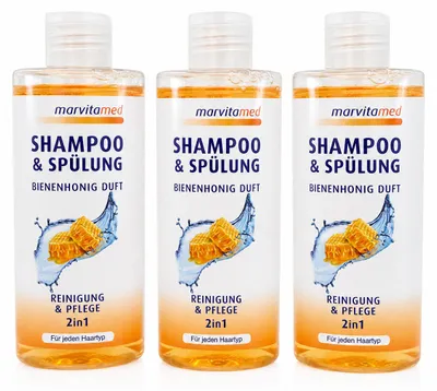 Produktbild von Shampoo & Spülung 2-in-1 mit Bienenhonigduft, 250 ml. (3 Pack)