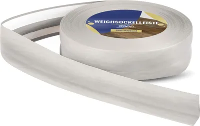 Produktbild von Birke WEICHSOCKELLEISTEN 32 x 23mm 10m selbstklebend PVC Gummi Leiste