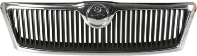 Produktbild von BLIC 6502-07-7521990CQ Kühlergrill Frontgrill für SKODA Octavia II Combi (1Z5) Chrom Schwarz