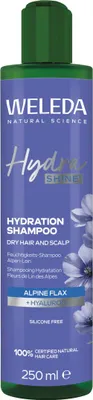 Produktbild von Weleda HydraShine Feuchtigkeits-Shampoo Alpen-Lein Packung 250ml