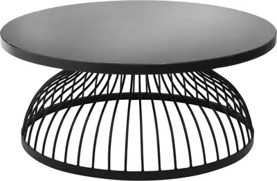 Produktbild von Couchtisch "kushi metall schwarz d90cm - Atmosphera créateur d'intérieur