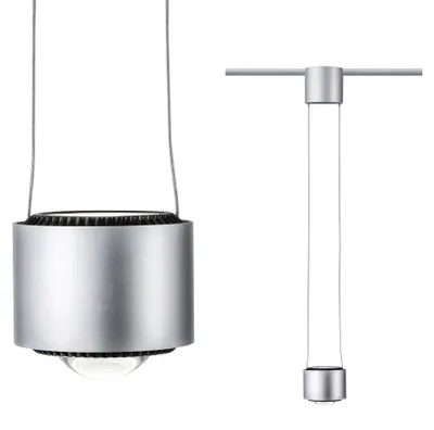 Produktbild von URail Pendel Aldan 930lm / 530lm 8,5W / 4,5W 4000K dimmbar 230V Chrom matt, Schwarz