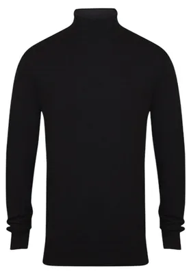Produktbild von Henbury - Pullover für Herren, Rollkragen LT3503 (M) (Schwarz)