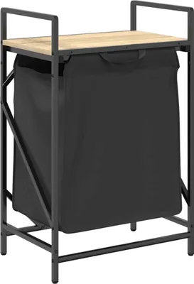 Produktbild von Wäschekorb 1 Fach mit Ablage Sonoma-Eiche