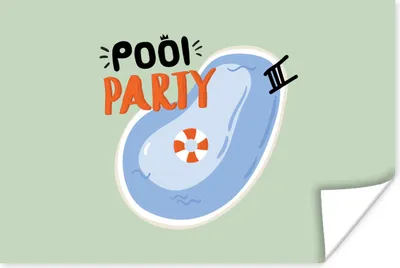 Produktbild von MuchoWow® Poster Pool - Wasser - Blau 180x120 cm - Fotoplakat