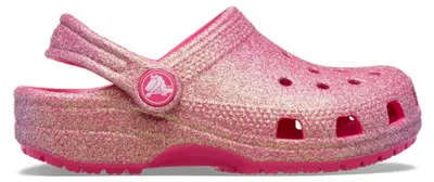 Productafbeelding van Crocs Classic Iridescent Glitte Clog voor peuters, maat 19-20