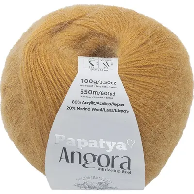 Obrázek produktu pro Příze ANGORA MERINO - 100 g, 550 m - Oranžová