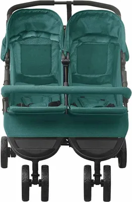 Obrázok produktu pre vidaXL Súrodenecký kočík Green Steel