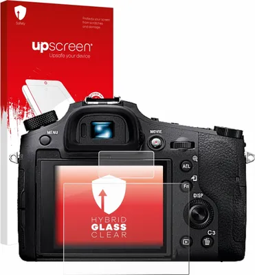 Produktbild von upscreen Schutzglas für Sony Cyber-Shot DSC-RX10 IV Schutzfolie Panzer Folie Glas Display Schutz klar