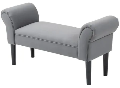 Obrázek produktu pro Polštářová lavice s úložným prostorem – tmavě šedá | Barva: tmavě šedá | Rozměry: 102 x 36 x 51 cm