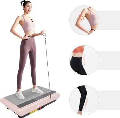 Obrázek produktu pro Vibrační desky Cvičební stroj Domácí tréninkové zařízení Fitness platforma pro hubnutí a tonizaci