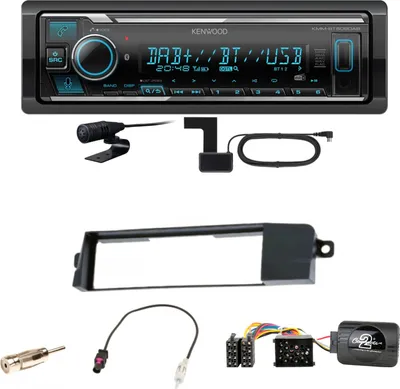 Produktbild von Kenwood KMM-BT508DAB Bluetooth Digitalradio USB Einbauset für BMW 3er E46