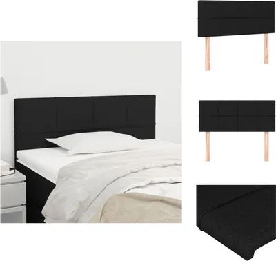 Produktbild von vidaXL Kopfteil Schwarz 90x5x78/88 cm Stoff -  Kopf- & Fußenden