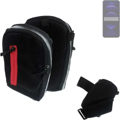 Produktbild von K-S-Trade Outdoor Gürteltasche Holster Umhängetasche kompatibel mit Hotwav Note 13 schwarz Handy Tasche Case travelbag Schutz Hülle Handy Hülle