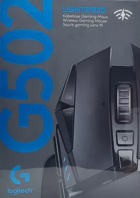 Zdjęcie produktu dla Logitech G G502 LIGHTSPEED, Po prawej stronie, RF Wireless, 25600 DPI, 1 ms, Czarny