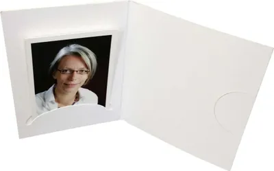Produktbild von 1x100 Daiber Passbildmappen Opti-Line  bis 5x7cm weiß