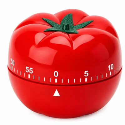 Produktbild von Küchentimer mechanisch, Tomaten-Eieruhr bis 60 Minuten, Kurzzeitwecker ohne Batterie, Küchenwecker für Kochen, Backen, Lernen und Pomodoro