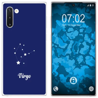 Produktbild von PhoneNatic Case kompatibel mit Samsung Galaxy Note 10 Silikon-Hülle SternzeichenVirgo M2