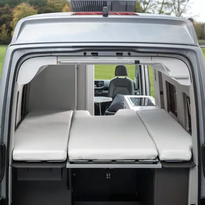 Produktbild von Spannbettlaken VW Grand California 680 3 tlg. Heckbett weiß