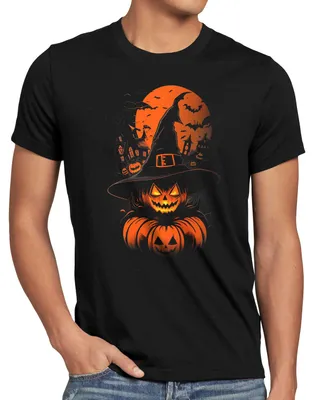 Produktbild von style3 Halloween Pumpkin Witch Herren T-Shirt