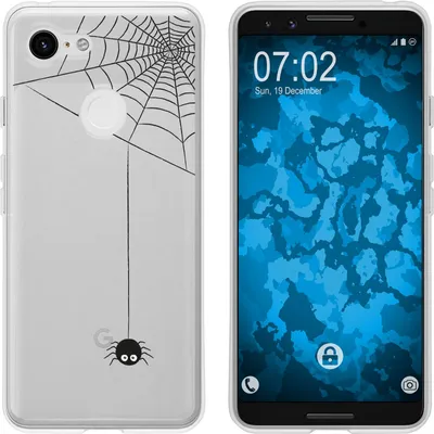 Produktbild von PhoneNatic Case kompatibel mit Google Pixel 3 Silikon-Hülle Herbst Spinne/Spider M3