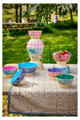Produktbild von Kleine Melamin-Schüssel - Swedish Flower Print