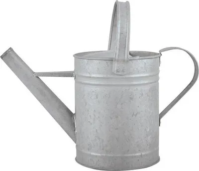 Produktbild von 15-Liter-Gießkanne aus Metall, grau, für Garten