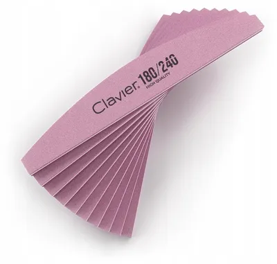 Produktbild von Clavier Polierfeile Nagelfeile Boot Pink 180/240 10 Stück