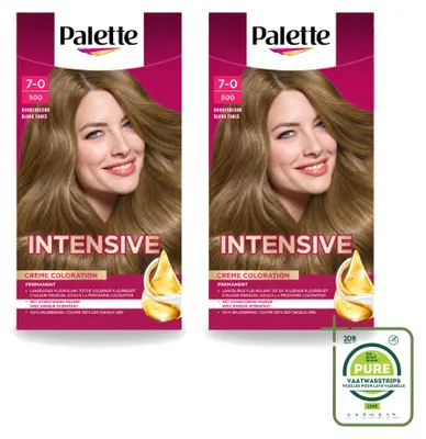 Obrázok produktu pre 2 ks farby na vlasy Poly Palette, odtieň tmavý blond (500), objem 115 ml – balenie