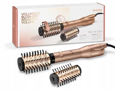 Zdjęcie produktu dla Babyliss Big Hair Dual AS952E - Lokówka z ceramiczną powłoką i jonizacją, łącząca funkcje lokówki i szczotki suszącej