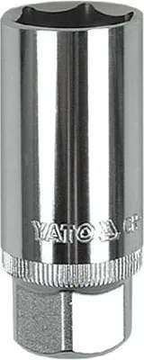 Zdjęcie produktu dla Yato YT-1253, Pojedynczy artykuł, Klucz nasadowy, Stal chromowo-wanadowa, 1/2", Chrom, 64 mm