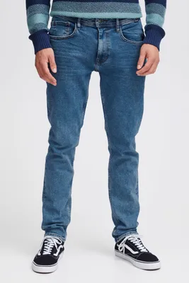 Immagine prodotto di Blend BHTwister pantaloni jeans da uomo denim con passanti per cintura tasche a fessura leggermente elasticizzate misto cotone vestibilità regolare