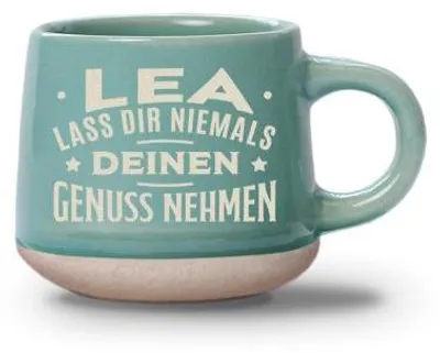 Produktbild von Espressotasse Lea 60ml Steinzeug, spülmaschinen- & mikrowellengeeignet, Duo-Geschenkset personalisierbar
