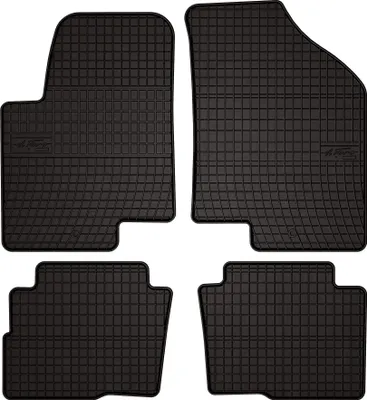 Image de Tapis de sol voiture en caoutchouc pour Kia Soul I (2009-2013, crossover) Noir, lot de 4 pièces, fixations