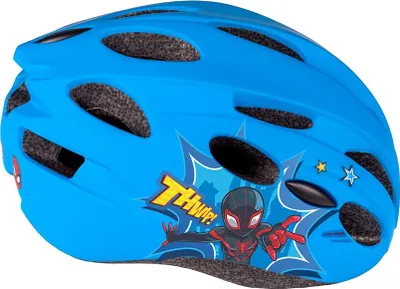 Produktbild von Dziecięcy kask rowerowy "Spiderman", jasnoniebieski, 52-56 cm, In-Mold-Tec, od ok. 6 lat