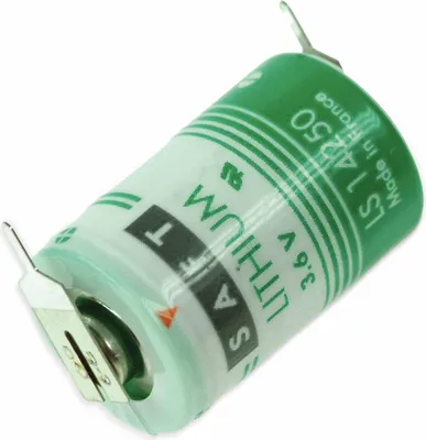 Produktbild von SAFT Lithium-Batterie LS 14250-2PF, 1/2 AA, 1/1 Print +/-, 3,6 V-, 1200 mAh