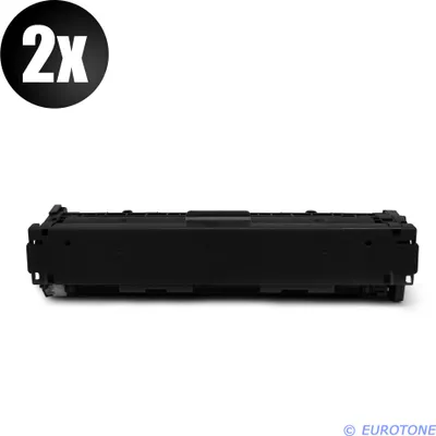 Produktbild von 2x Eurotone Toner Alternative für HP CF400A 201A Black Schwarz