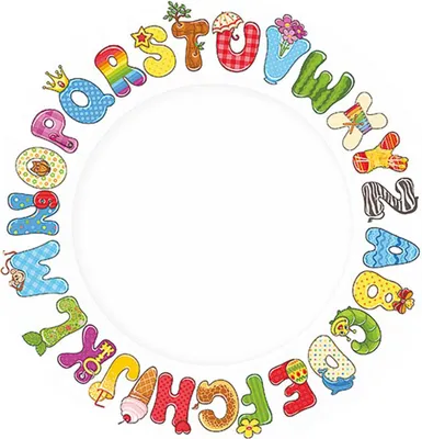 Produktbild von Pappteller "ABC Alphabet" | Ø23cm/8Stk.