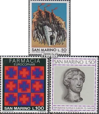 Produktbild von Briefmarken San Marino 1975 Mi 1087,1095,1096 (kompl.Ausg.) postfrisch Sondermarken