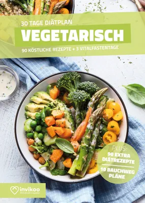 Produktbild von Vegetarische Diät - Ernährungsplan zum Abnehmen für 30 Tage