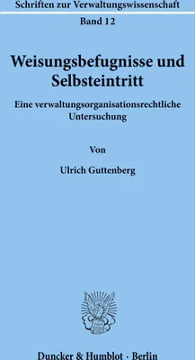 Produktbild von Weisungsbefugnisse und Selbsteintritt.