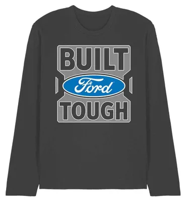 Productafbeelding van Ford - "Built Tough" T-shirt voor heren/dames, uni, lange mouwen, model TV33892 (maat M) (anthraciet)