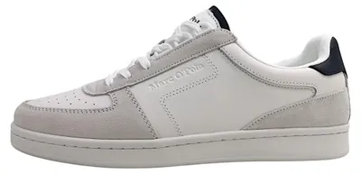 Immagine prodotto di Scarpe da uomo Marc O'Polo, modello sportivo con lacci, colore bianco, ideali per il tempo libero