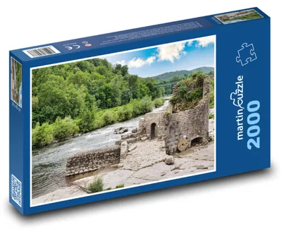Produktbild von martinpuzzle - Puzzle 2000 Teile - Ruinen - Fluss