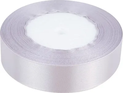 Produktbild von SATINBAND 25mm/32m SCHLEIFENBAND Geschenkband Dekoband - Silber