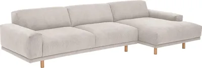 Produktbild von Max Winzer Sofa 2,5-Sitzer links / Longchair rechts Penelope - Cordstoff beige - Maße: 283 x 133 x 68 cm